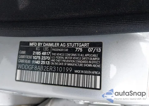 2014 Mercedes-Benz C 300 Luxury 4Matic/Sport 4Matic z USA, uszkodzony, nr VIN WDDGF8AB2ER310199